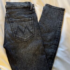 MOTHER Charcoal Skinny Jeans